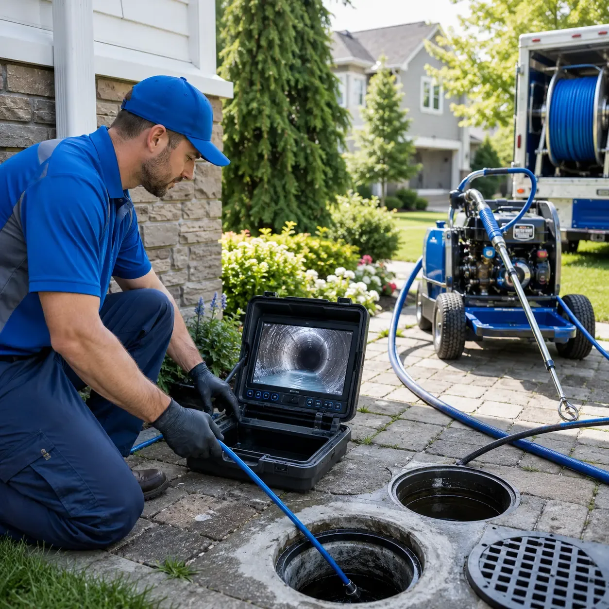 Outdoor drain cleaning professionals serving New Weston, OH